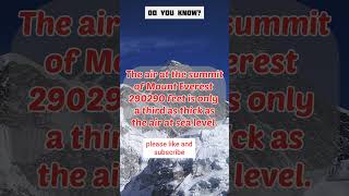 fact 44, air at mount everest