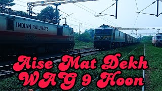 WAG 9 Lead With 02370-Dehradoon Howrah Festival Special Departure Lucknow Outer