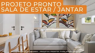 Sala estar e jantar planejada│Milla│123S