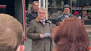 NRW IM Herbert Reul am 20.3.22 auf der Friedens-Demo der Benefizgranaten e.V. in Langenfeld/ Rheinl.