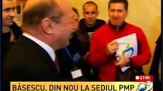 Traian Basescu, din nou la sediul PMP (HD)