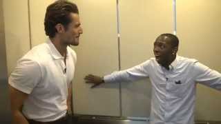 David Gandy with Jarvis In The Elevator - VH1 (22/08/2014)