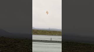 Iceland Volcano 🌋 Eruption 7-1-24 || View from the Road Driving to the Airport route 41 #shortvideo