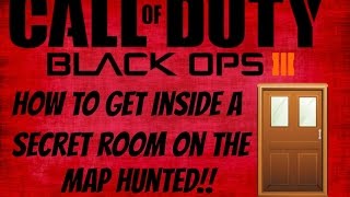 COD BO3 GLITCHES-HOW TO GET INSIDE A SECRET ROOM ON THE MAP HUNTED!!