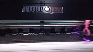 Turbojet UV 1802 - Epson i3200 - cmyk+Branco instalada com sucesso em Coronel Fabriciano - MG