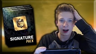 WE GOT THE BEST PULL! Signature Pack Opening Madden Mobile 17