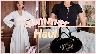 Summer Try-On Haul (Lacoste, Burberry, Aerie, Banana Republic + thrifted)