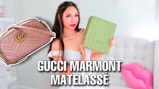 GUCCI MARMONT MATELASSÉ SHOULDER BAG UNBOXING/REVIEW