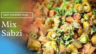 Easy mix vegetable recipe,Mix sabzi