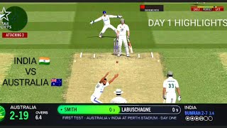 STEVEN SMITH GOES FOR DUCK 🦆 | BUMRAH VS SMITH | IND VS AUS BGT 2024 DAY 1 HIGHLIGHTS #cricket