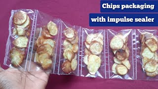 Chips packaging with impulse sealer