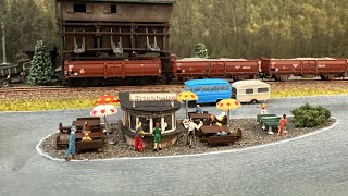 Märklin miniclub Spur z Segmentanlage - digital. Bauzustand 20.12.2023.