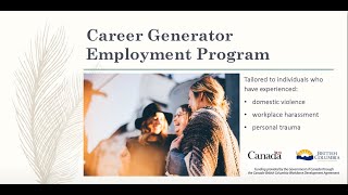 Career Generator Employment Program - Information Session