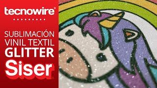 Sublimación en Vinil Textil Glitter Blanco de Siser