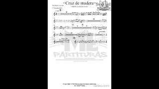 Cruz de madera - banda la misma tierra (partitura)