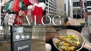 VLOG: 2 Month Check Up, Voting, Five Below Finds, Downtown Date Night & More