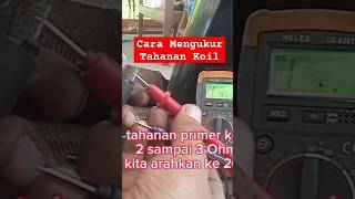 Cara Mengukur Tahanan Koil#honda #mekanik #feed #shorts #short #shortvideo #motorcycle #beatfi