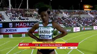 Women's 100m final Madrid meeting 2019