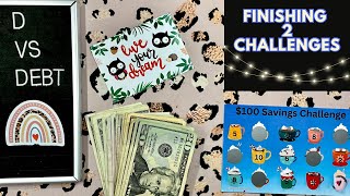 Savings Challenges: finishing 2 challenges & struggling with basic math 🤪