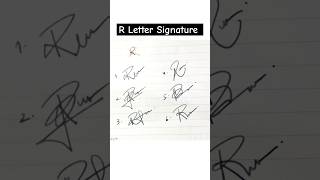 how to write the letter r? #shorts #viral #trending #signature #sign #signaturestyle