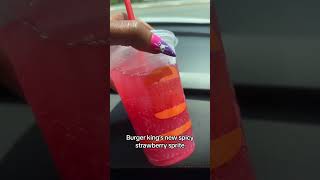 Have yall tried @BURGERKING new spicy strawberry sprite yet? #shortsvideo #new #fastfood