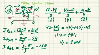 Düğüm Gerilimleri Yöntemi -1- Düğüm Gerilimleri Yöntemi Soru Çözümü - Düğüm Gerilim Yöntemi