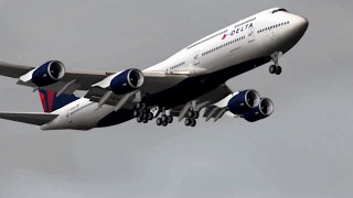 Landing at John F Kennedy Intl Airport | Delta Boeing 747-8i