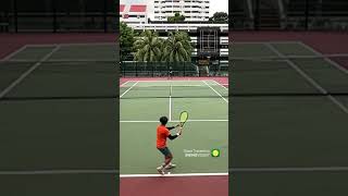 hit some nice backhands in this rally #tennisshorts #tennis #tennisbackhand #tennistime