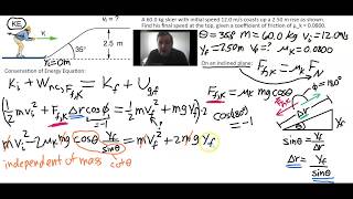 Conservation of Energy Problem, Non-conservative Forces