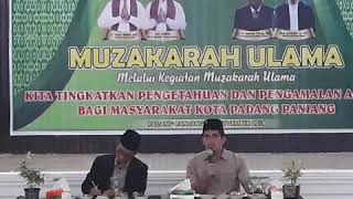 Muzakarah Ulama Padang Panjang hari pertama di Aula Pesantren Thawalib Putra