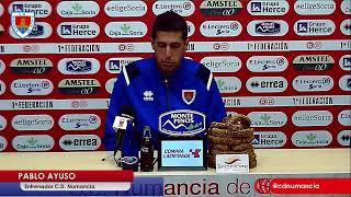 Rueda de prensa Pablo Ayuso post partido Numancia - Eldense