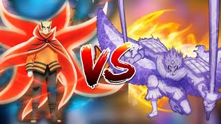 Naruto Beast vs Sasuke Susanoo fight with new moves - Super Stickman Dragon Warriors