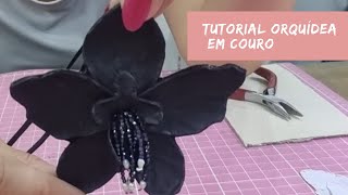 Tutorial Colar de Orquídea em Couro