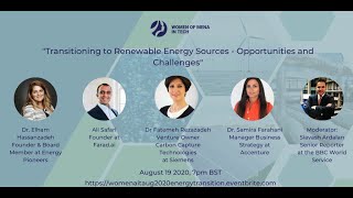 WoMENAIT - Renewable Energy Webinar Series Part 3 - Energy Transition Panel discussion