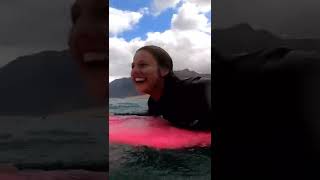 Girl surfing video from Famara - 1 month in Lanzarote (Gopro 9)