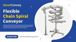 Soap factory Flexible Modular Chain Spiral Conveyors