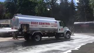 3000 Gallon Water Truck Test Spray