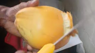 ASMR #satisfying cutting & peeling skill# coconut fruits