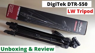 Digitek DTR 550LW Professional Tripod Unboxing & Review [ Hindi ] - How To Use Tripod | Aekay Vlogs