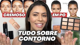 MAQUIAGEM PARA INICIANTES: CONTORNO CREMOSO E CONTORNO EM PÓ - MANUAL COMPLETO COM DICAS + TUTORIAL