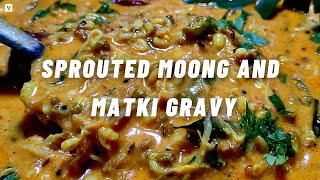 Sprouted Moong Matki Gravy