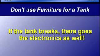 Aquarium Set-Up Tip - 3 - Dont use furniture