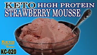 KETO HIGH PROTEIN STRAWBERRY MOUSSE