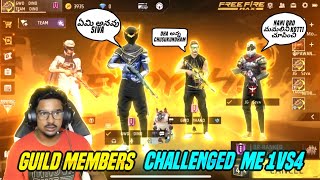 Guild Members Challenged Me 1v4🤬|| Full Angry😡||Op Gameplay🔥|| AV DINO ||