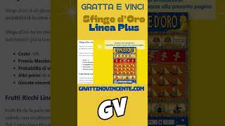 LA SFINGE D'ORO Gratta e vinci LINEA PLUS #shorts #shortsvideo