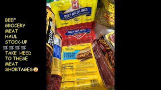 BEEF GROCERY MEAT HAUL STOCK-UP #BEEFFOODHAULS   #GROCERYCHATS @JENITABFWELLWISHESGROCERYHAULS