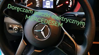 Doręczam paczki elektrycznym MERCEDESEM. Praca Kuriera.