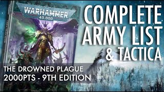 Complete Army List & Tactica Death Guard 2000pts Strike Force 9th Edition Warhammer 40K