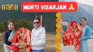 Mata Rani❤️ ki murti visarjit karni padi 😌|| Nayi murti ki sthapana bhi kardi 🙏🕉️