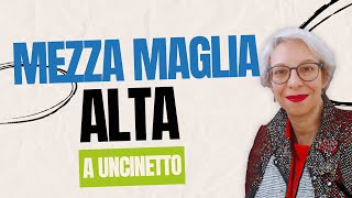 Come si fa la mezza maglia alta a uncinetto - Mezzo punto alto a uncinetto - Half double crochet